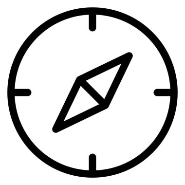 Pusula. Web simgesi vektör illüstrasyonu