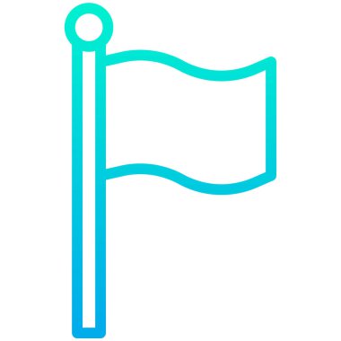 bayrak simgesi, vektör illüstrasyonu