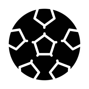 top, beyaz üzerinde izole edilmiş minimalist vektör simgesi