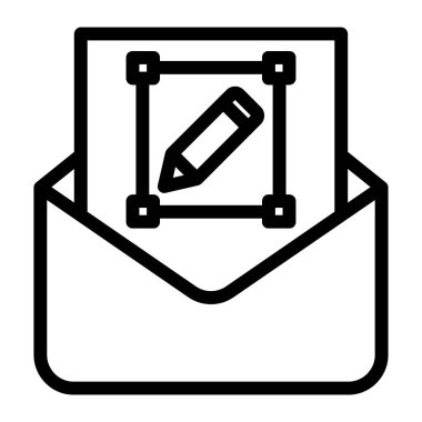 posta simgesi, vektör illüstrasyonu