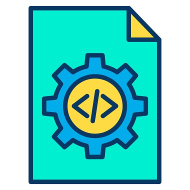 Geliştirme sayfası. Web simgesi basit illüstrasyon