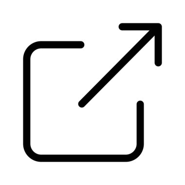 Beyaz üzerinde izole edilmiş simge, minimal vektör simgesi paylaş