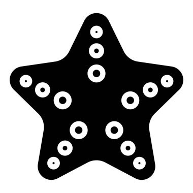 denizyıldızı. Web simgesi basit illüstrasyon