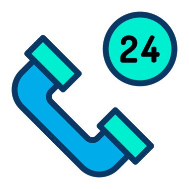 Çağrı merkezi ikon vektör illüstrasyonu