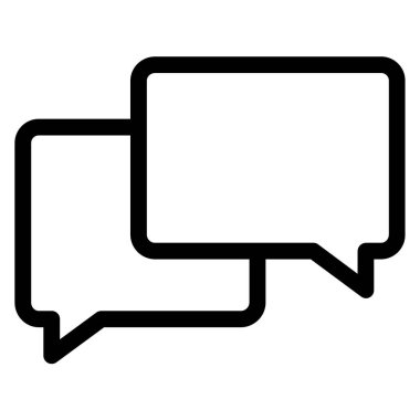 Sohbet kavramı basit sanat vektörü illüstrasyonu 