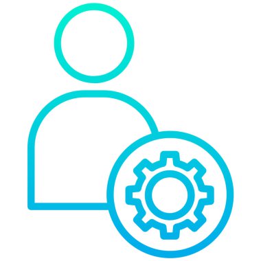 Basit UI profili simgesi, vektör illüstrasyonu