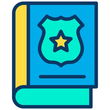 Kitap. Web simgesi basit illüstrasyon