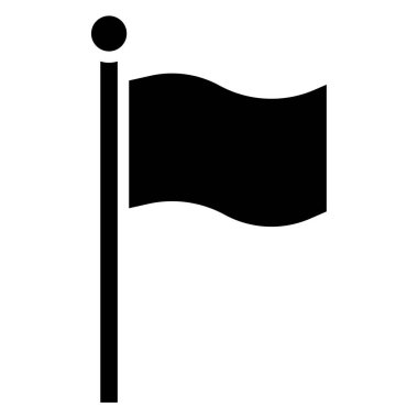 bayrak simgesi, vektör illüstrasyonu