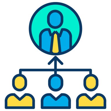 yönetim web simgesi basit illüstrasyon