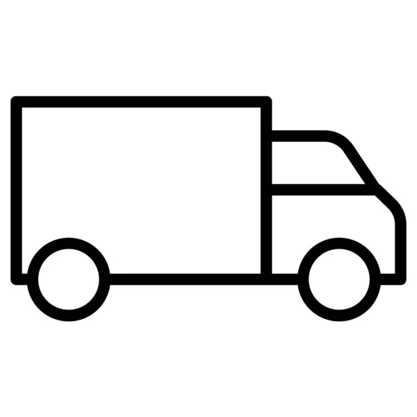 Prosta Ikona Ciężarówki Wektor Ilustracji — Wektor stockowy