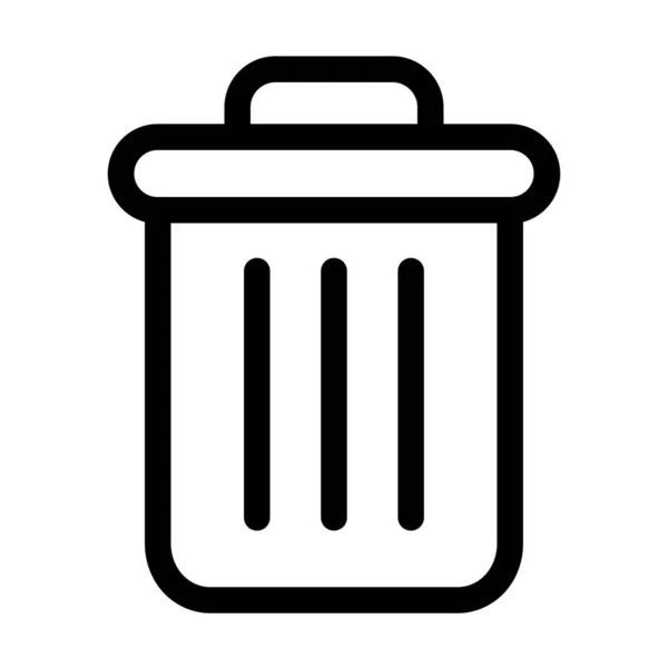 Vector Ilustración Icono Basura — Vector de stock