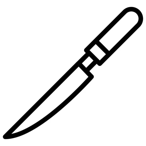 Cuchillo Icono Web Ilustración Simple — Vector de stock