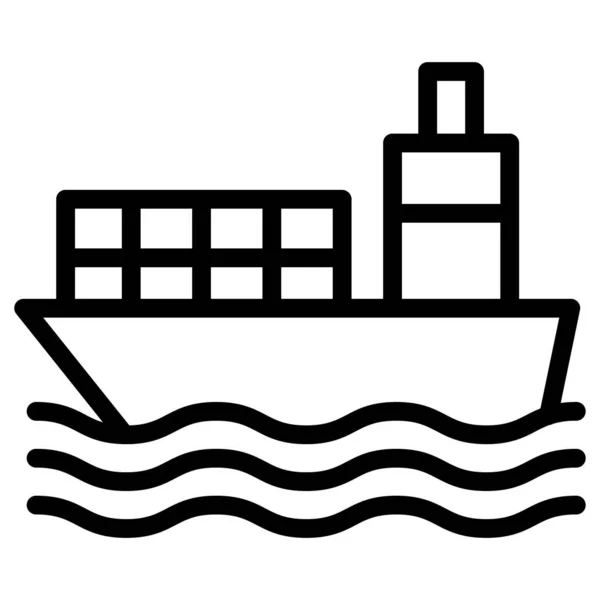 Transporte Barcos Ilustración Vectorial — Vector de stock