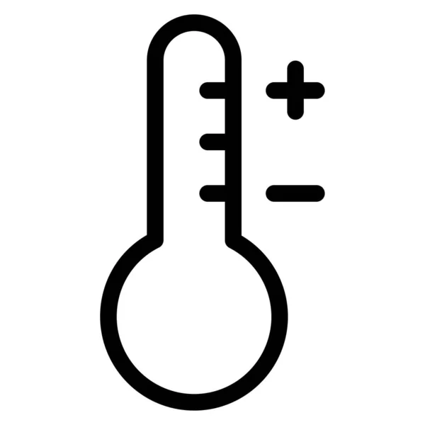 Εικονογράφηση Διανυσμάτων Εικονιδίου Ιστού Θερμόμετρου — Διανυσματικό Αρχείο