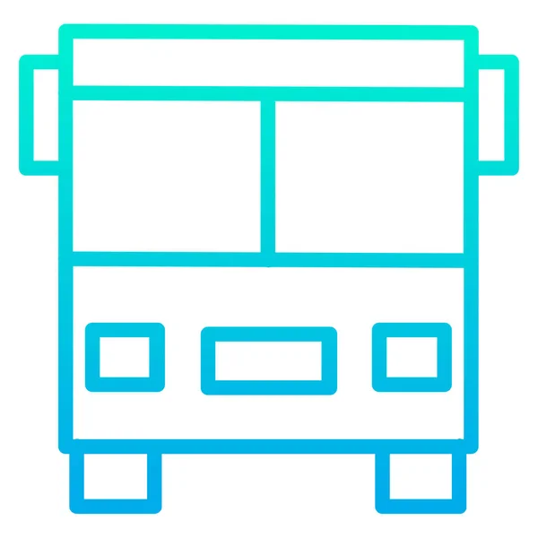 Autobús Icono Web Ilustración Simple — Vector de stock