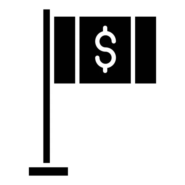 Icono Bandera Ilustración Vectorial — Vector de stock