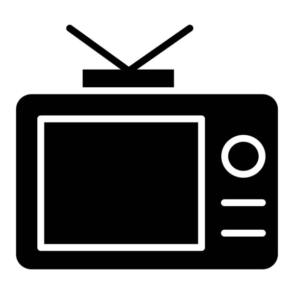 Televisie Eenvoudig Pictogram Vectorillustratie — Stockvector