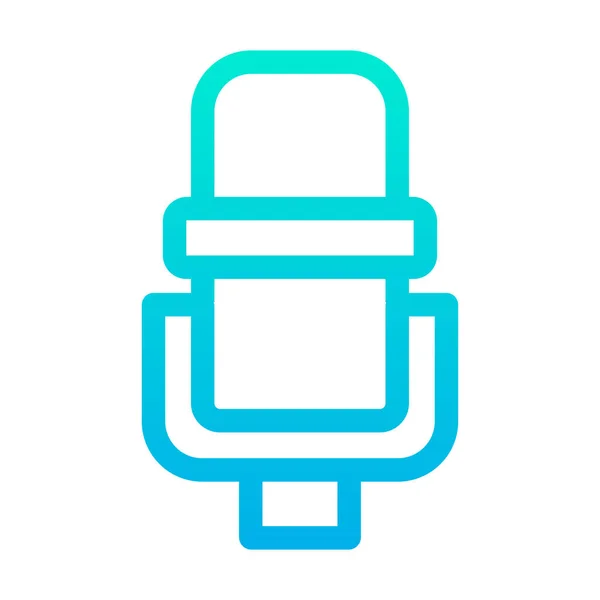 Microphone Icon Vector Illustration — Stock Vector