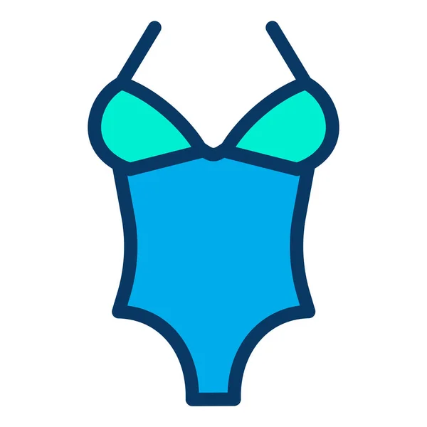 Swimsuit Web Icon Simple Illustration — Stock Vector