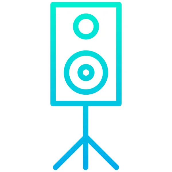 Altavoz Icono Vector Simple Sobre Fondo Blanco — Vector de stock