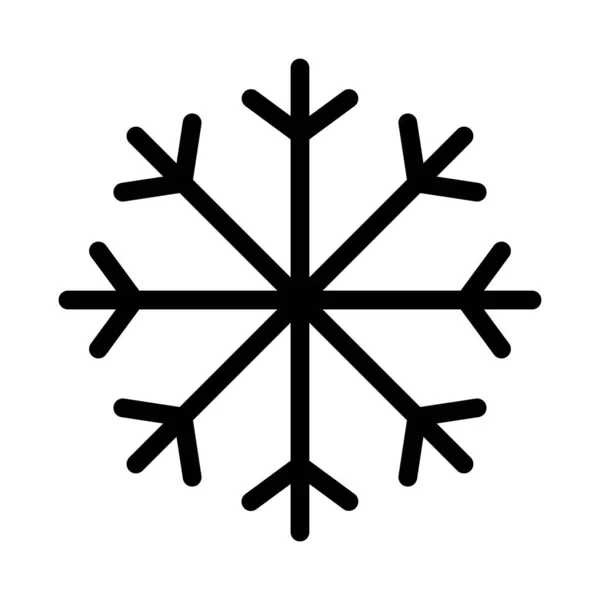 Sneeuwvlok Pictogram Vector Illustratie — Stockvector