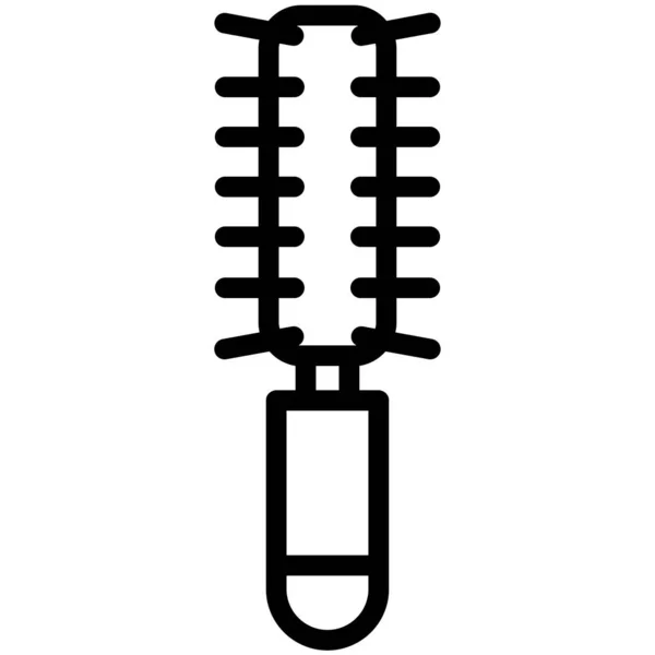 Simples Escova Ícone Vetor Ilustração Fundo Branco — Vetor de Stock