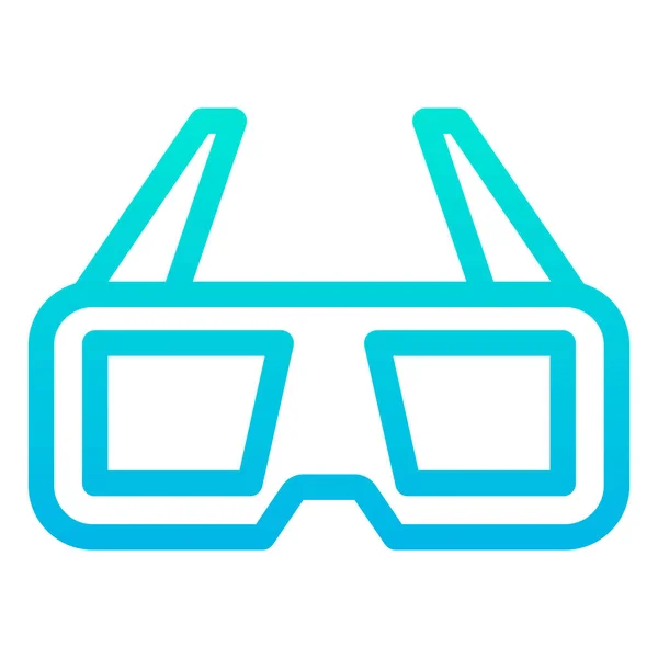 Gafas Icono Web Ilustración Simple — Vector de stock