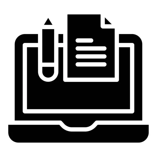 Laptop Computer Symbol Vektorillustration — Stockvektor