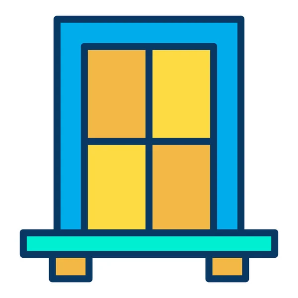 Ventana Icono Web Ilustración Simple — Vector de stock