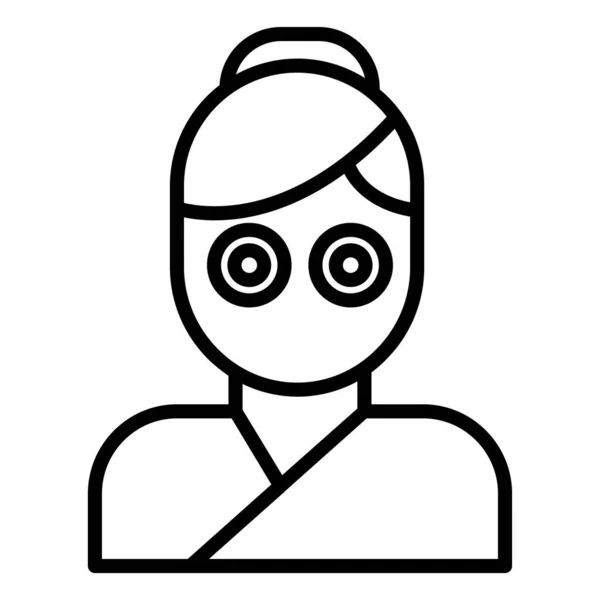 Máscara Icono Web Ilustración Vector Simple — Vector de stock