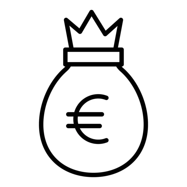 Euro Waluta Koncepcja Prosta Sztuka Wektor Ilustracja — Wektor stockowy