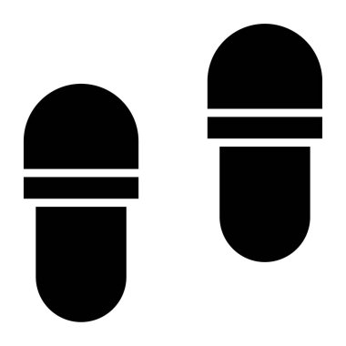  Terlik ikonu. Basit resimleme