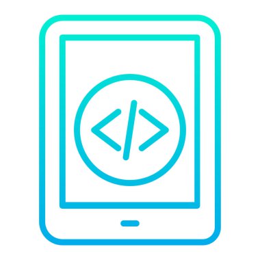 vektör kodlama simgesi, resimleme