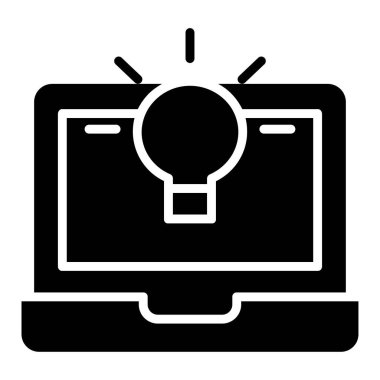 dizüstü bilgisayar simgesi, vektör illüstrasyonu