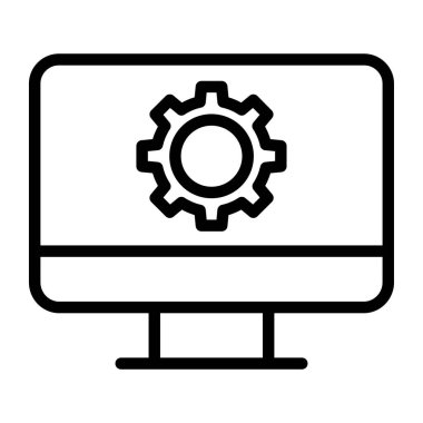 bilgisayar simgesi, vektör illüstrasyonu