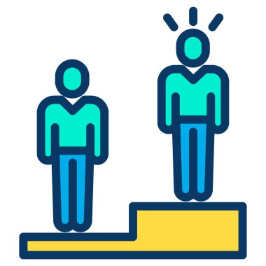 İnsan simgesinin vektör illüstrasyonu