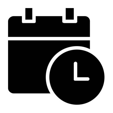 Takvim simgesi vektör illüstrasyonu