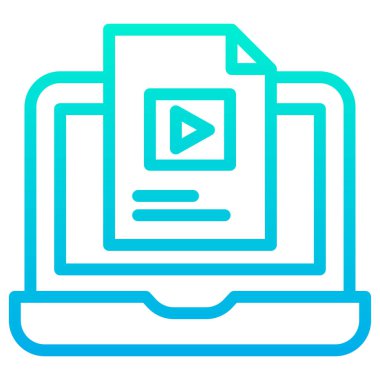 dizüstü bilgisayar simgesi, vektör illüstrasyonu