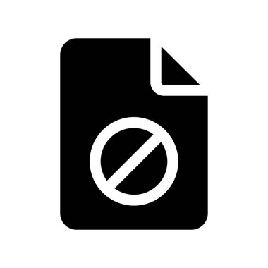 Beyaz arkaplanda basit belge vektör resimleme