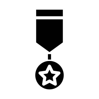 birincilik ödülü vektör simgesi. Madalya. Web basit illüstrasyonu