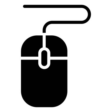 bilgisayar faresi, beyaz arkaplanda basit vektör simgesi