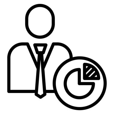 iş yönetimi simgesi, vektör illüstrasyonu