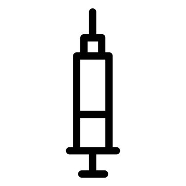 Şırınga. Web simgesi basit tasarım