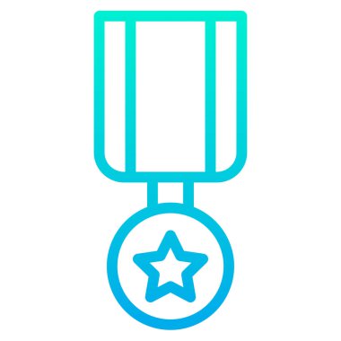 Madalya ödülü. Web simgesi basit tasarım