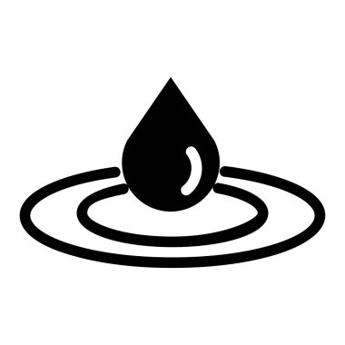 su damlası ikon vektör illüstrasyonu