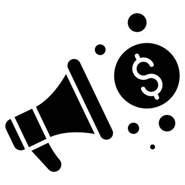 megafon simgesi, vektör illüstrasyonu