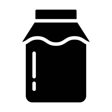 Kavanoz. Web simgesi basit illüstrasyon