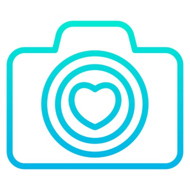 Kamera. Web simgesi basit illüstrasyon 