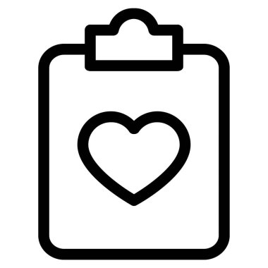 Kalp. Web simgesi basit tasarım