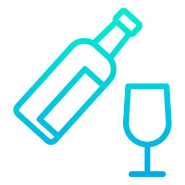 Alkol içeceği. Basit illüstrasyon